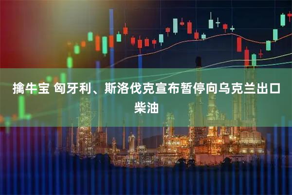 擒牛宝 匈牙利、斯洛伐克宣布暂停向乌克兰出口柴油
