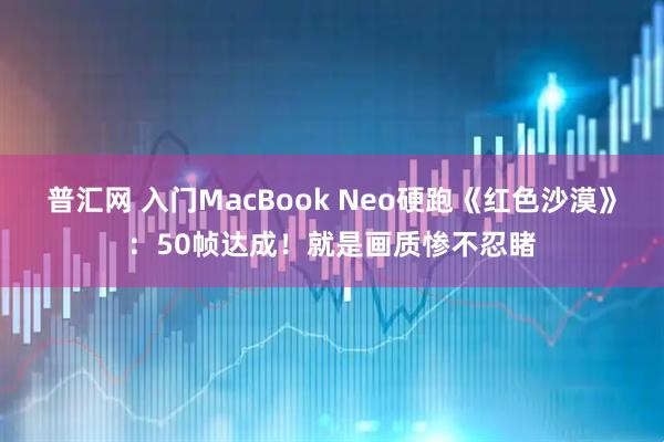 普汇网 入门MacBook Neo硬跑《红色沙漠》：50帧达成！就是画质惨不忍睹