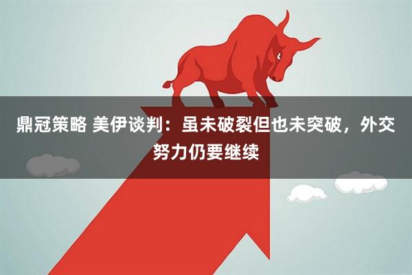 鼎冠策略 美伊谈判：虽未破裂但也未突破，外交努力仍要继续