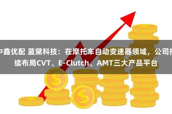 中鑫优配 蓝黛科技：在摩托车自动变速器领域，公司持续布局CVT、E-Clutch、AMT三大产品平台