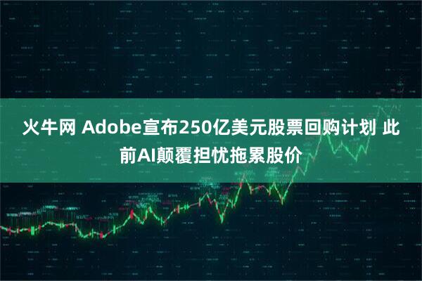 火牛网 Adobe宣布250亿美元股票回购计划 此前AI颠覆担忧拖累股价